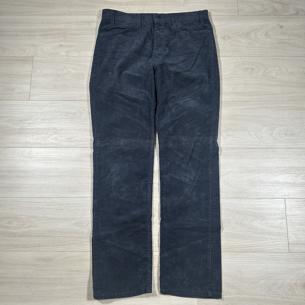 VTG 80s Levi's 517 Corduroy Pants Men 36x33 (Actual 34x33) Bootcut Black USA